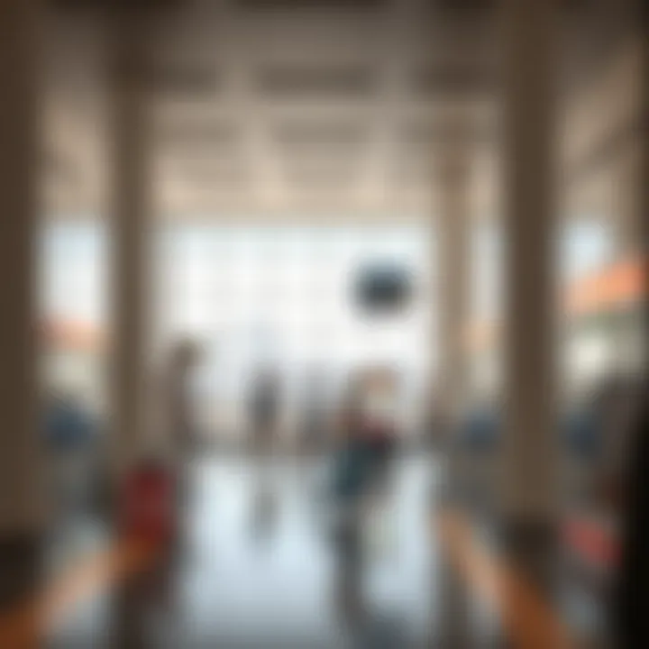 Interior Services of Deira Bus Station Interior of Deira Bus Station showing services