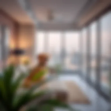 Ideal Apartments for Dog Owners A modern apartment with a balcony for dogs