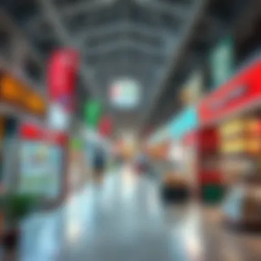 Diverse Retail Experience Inside Dragon Mart Interior view of Dragon Mart showcasing retail diversity