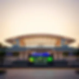 Architectural beauty of Dubai Investment Park 1 Metro Station