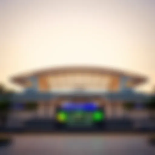 Architectural beauty of Dubai Investment Park 1 Metro Station