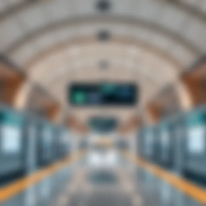 Interior view showcasing the modern facilities at the station