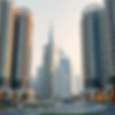 Elegant high-rise buildings representing Dubai's upscale real estate market