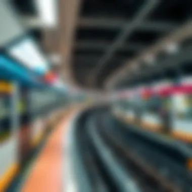 Map of Dubai Metro routes and stations