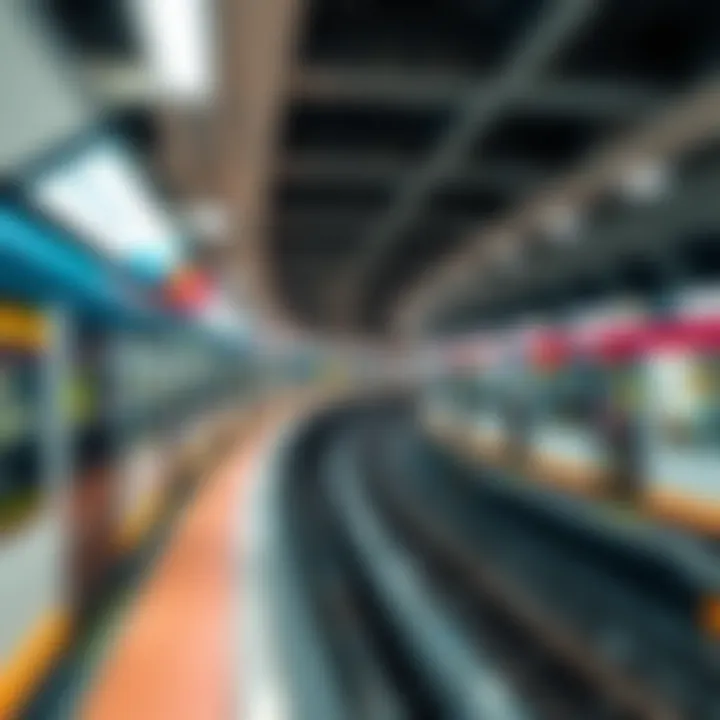 Map of Dubai Metro routes and stations