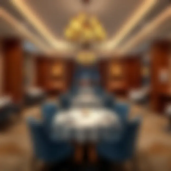 Elegant dining area at Eagle Hotel