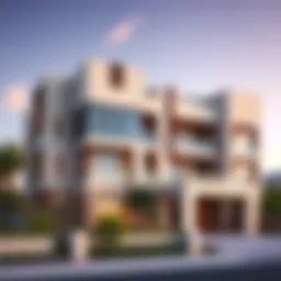 Exterior view of Eden House showcasing its unique architectural design