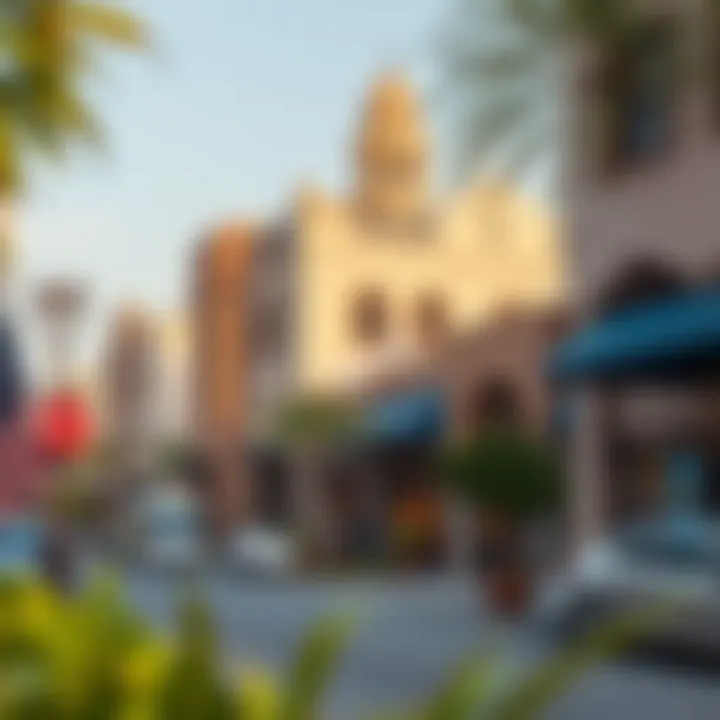 Vibrant neighborhood surrounding Eden House with local attractions