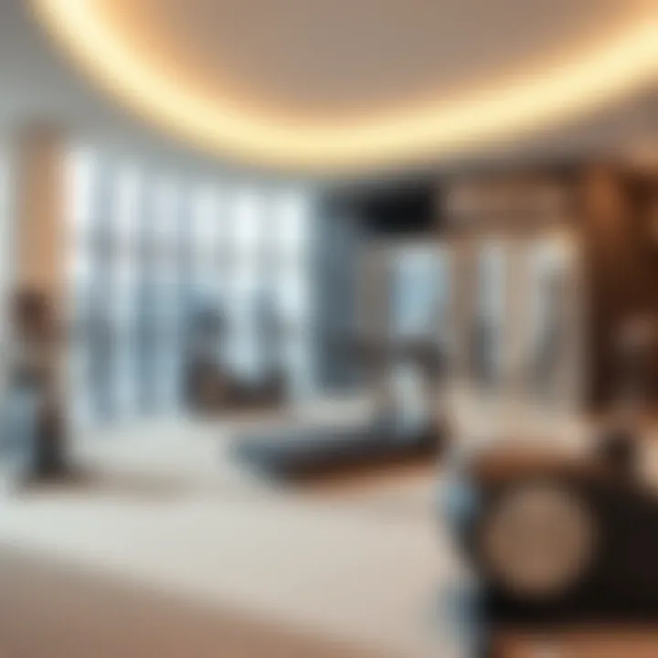 State-of-the-art fitness center equipped with advanced workout machines