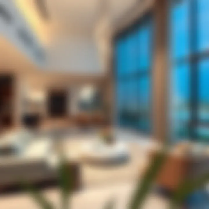 Contemporary living space highlighting sophisticated interior design