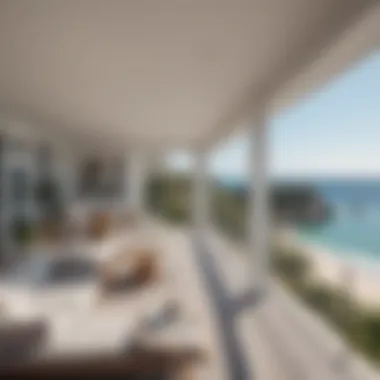 Panoramic Views from Ellington Beach House Terraces Breathtaking view from a beach house terrace
