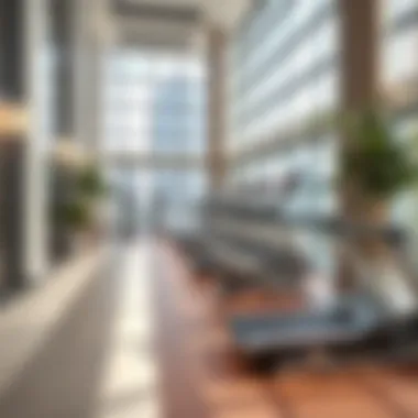 Amenities offered at Emaar Square Building Four including fitness and leisure facilities