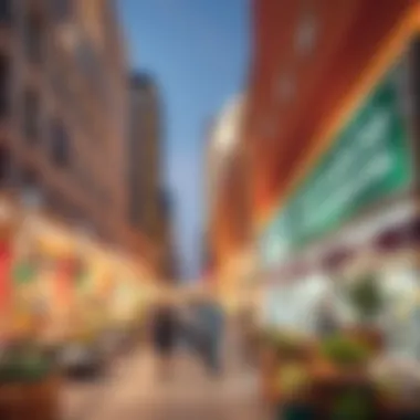 Vibrant Marketplace in the UAE A bustling marketplace symbolizing trade and commerce