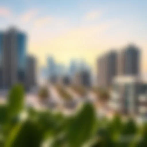 Scenic view of Al Nahda skyline showcasing modern architecture