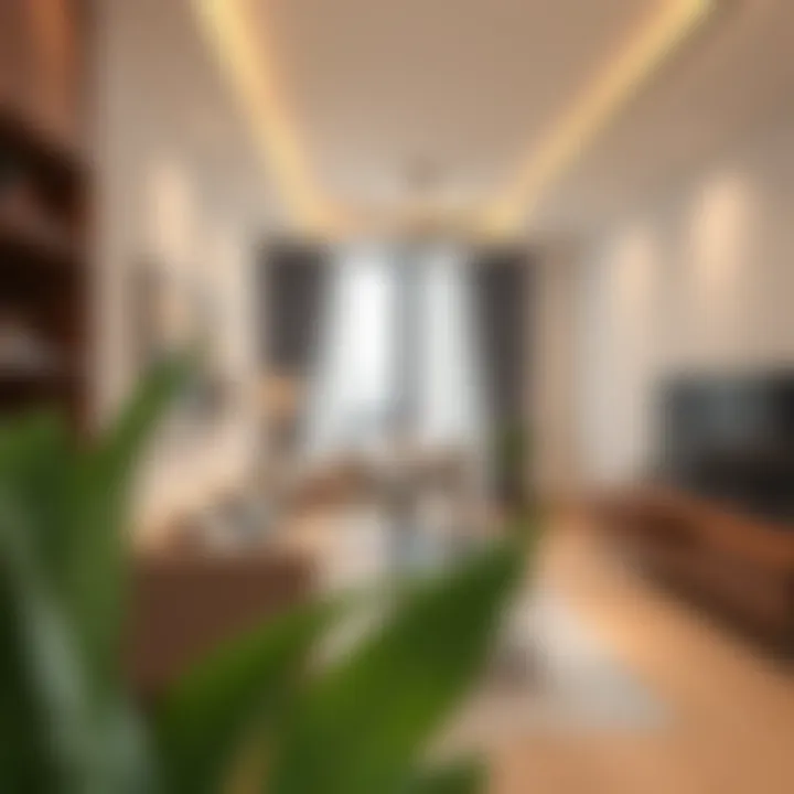 Charming Interior of a 1 BHK Unit Charming 1 BHK unit interior showcasing modern design