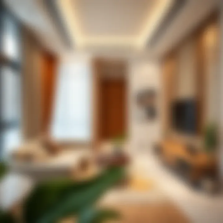 Stylish 1 BHK apartment interior showcasing modern decor