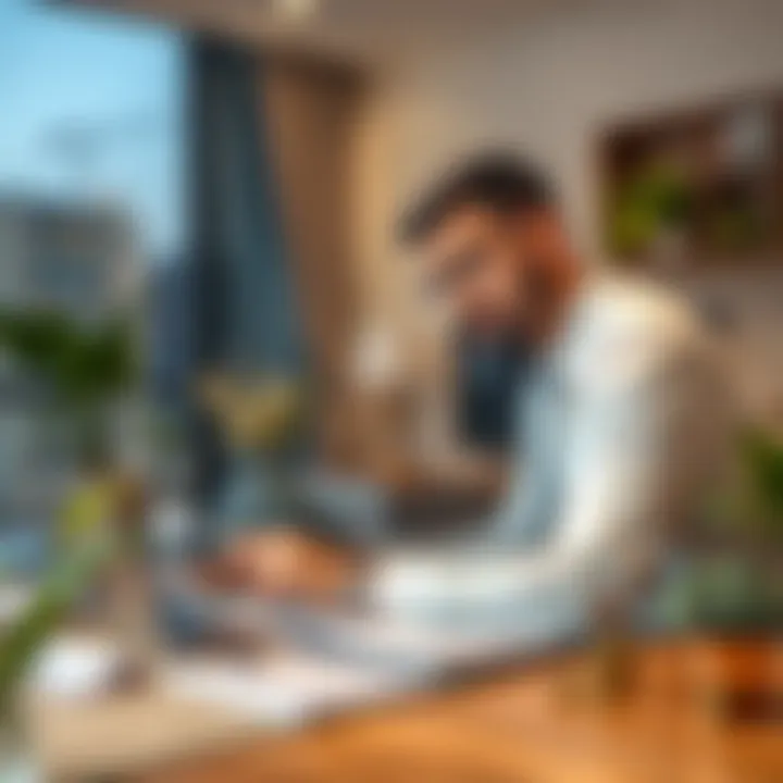 A financial planner analyzing budget options for renting in Dubai