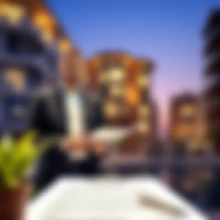 A well-dressed individual negotiating a lease agreement.