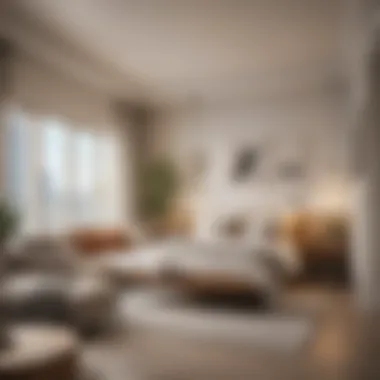 Cozy Studio Apartment Interior Interior of a cozy studio apartment in Dubai