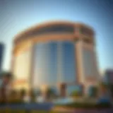 Stunning view of Al Fattan Plaza's architectural design