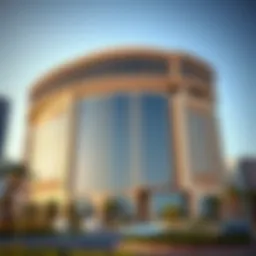 Stunning view of Al Fattan Plaza's architectural design