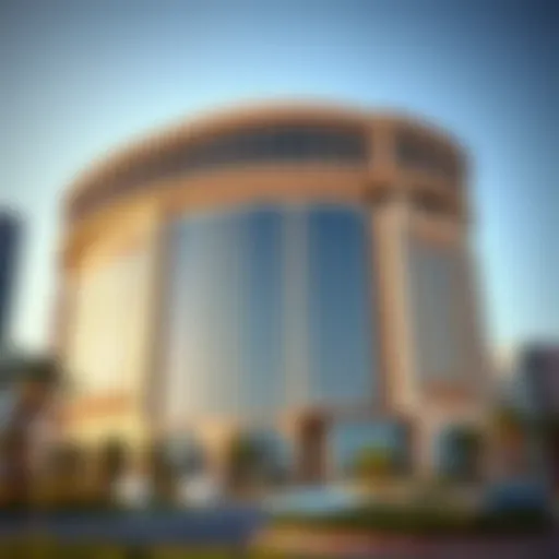 Stunning view of Al Fattan Plaza's architectural design