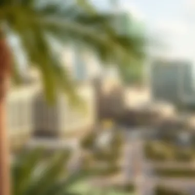 Surrounding landscape of Al Fattan Plaza