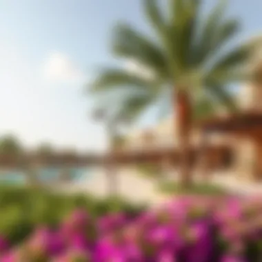 A panoramic view of the community amenities available at Al Furjan Club