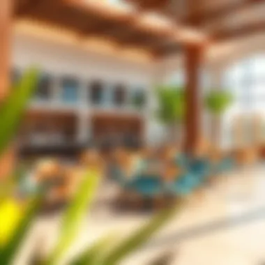 The vibrant social area within Al Furjan Club where residents gather