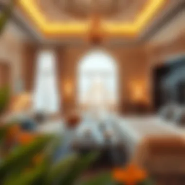 Opulent Interiors of Al Maha's Suites Luxurious interior setting within Al Maha's accommodations