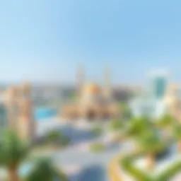 A panoramic view showcasing the architectural beauty of المرسى النعيمية