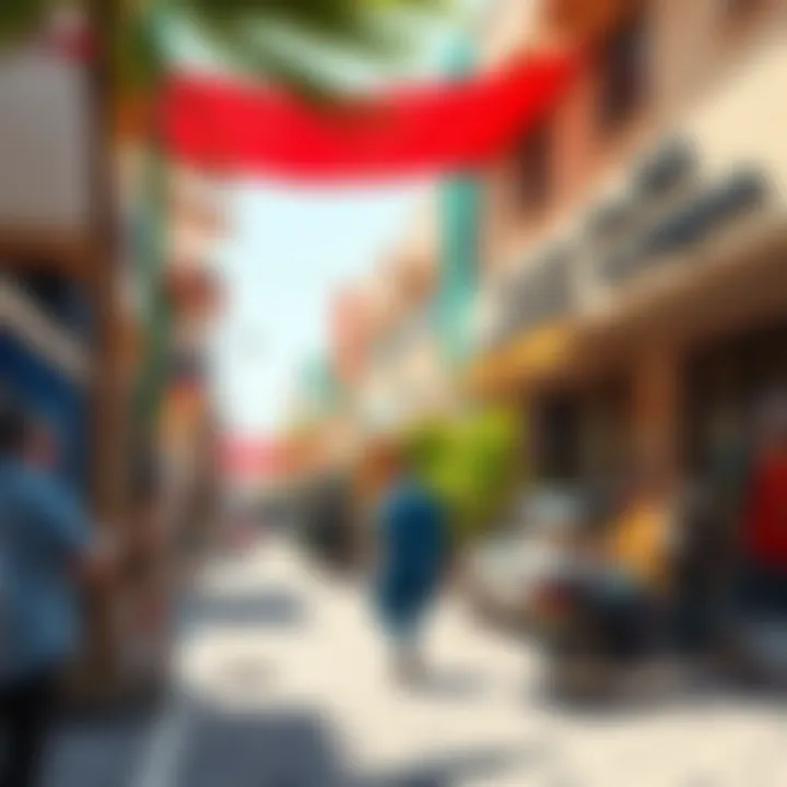 Local Culture in المرسى النعيمية Vibrant street life displaying local culture in المرسى النعيمية