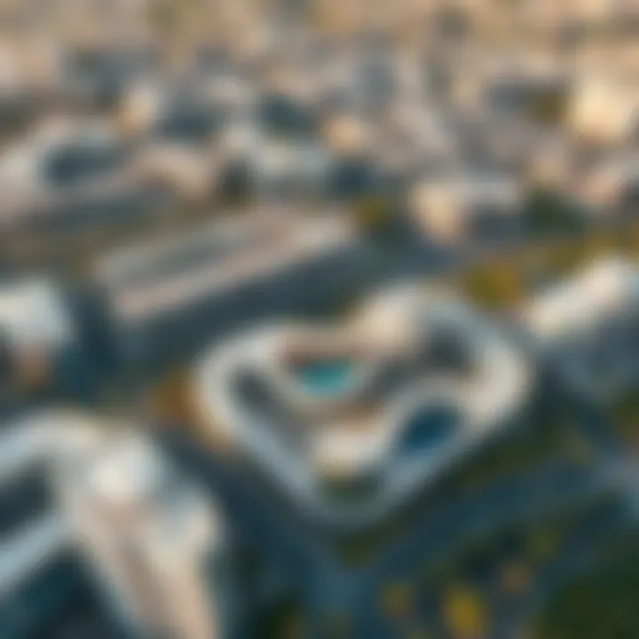 Aerial view of المويهات 2 showcasing its modern architecture