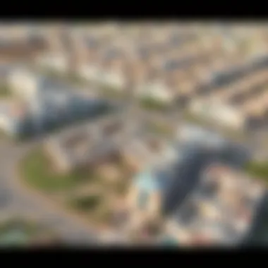 Aerial view of Al Nahda 1 showcasing its residential layout