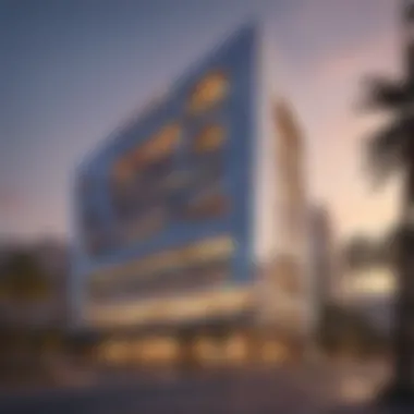 Architectural Marvel of Al Razooqi Building Architectural marvel of Al Razooqi Building showcasing modern design