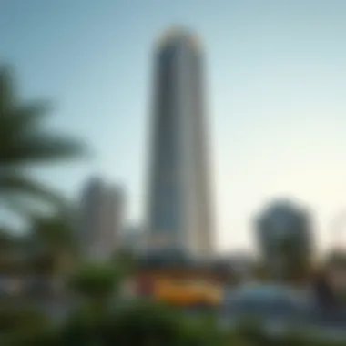 Al Rihab Tower: Architectural Marvel Stunning exterior view of Al Rihab Tower