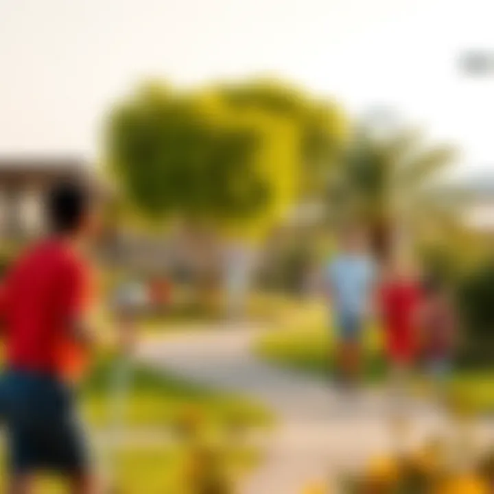 Community members enjoying recreational activities