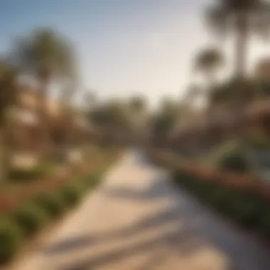 Scenic Park in Al Yarmook Scenic park in Al Yarmook with families enjoying outdoor activities