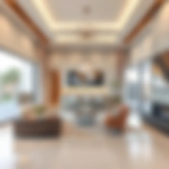 Luxurious interiors of a model home at Anya 2