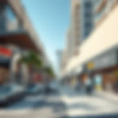 Vibrant commercial spaces along City Avenue bustling with activity