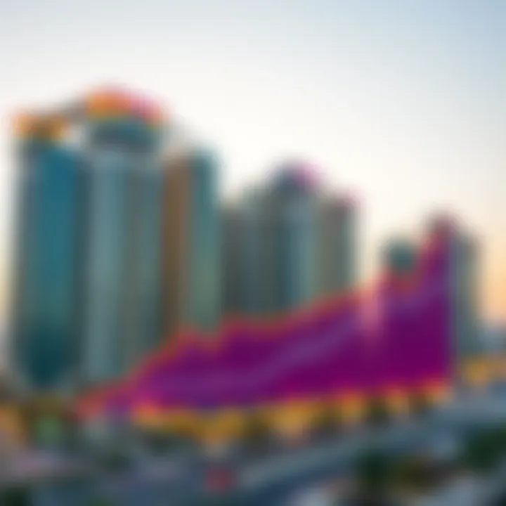 Graph depicting real estate market trends in Dubai focusing on Al Khail Gate