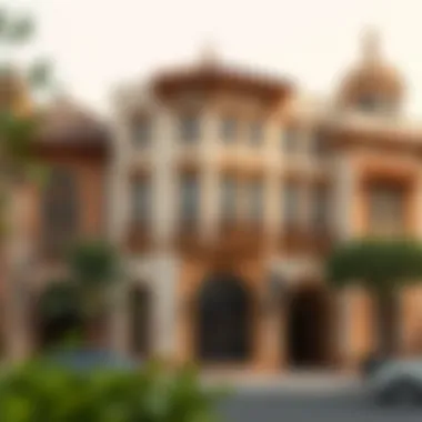 Traditional Architecture on Baniyas Road Historical facade along Baniyas Road showcasing traditional architecture