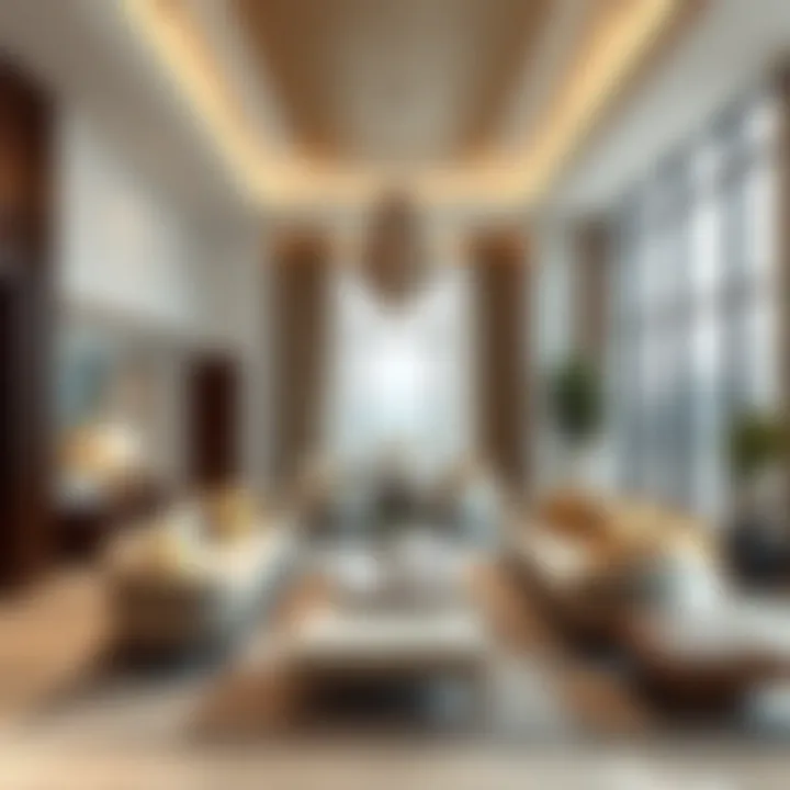 Interior of برج النخلة highlighting luxurious living spaces