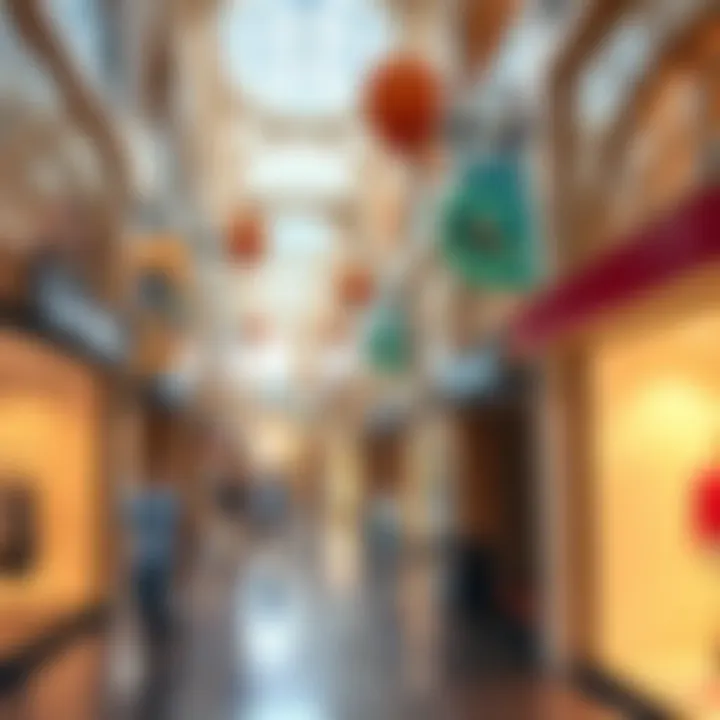 Vibrant shopping area within سيركل مول دبي