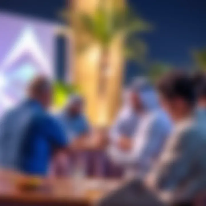 Community event held at a شركة الدار development