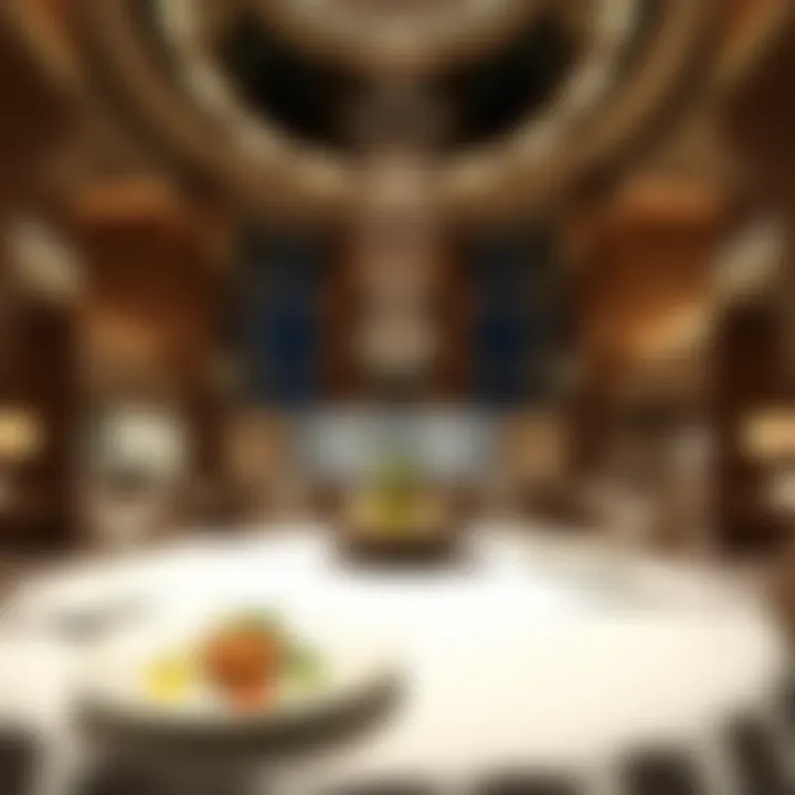 Gourmet Dining Experience at Crystal Jumeirah Dining area showcasing gourmet dishes