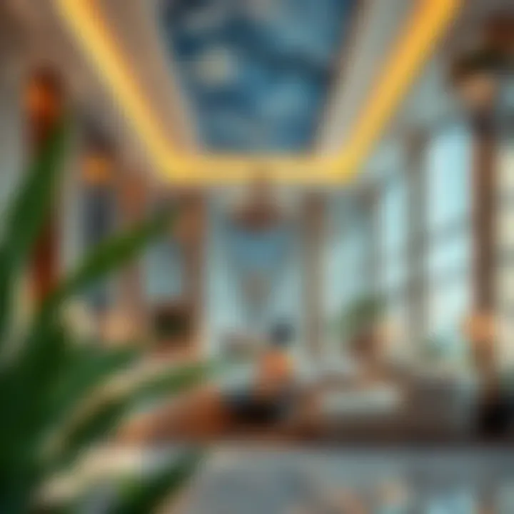 Luxurious Lobby at Crystal Jumeirah Luxurious lobby interior of the hotel