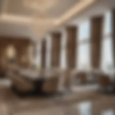 Sophisticated Dining Experience at Damac Rotana Elegant dining area with exquisite decor in Damac Rotana