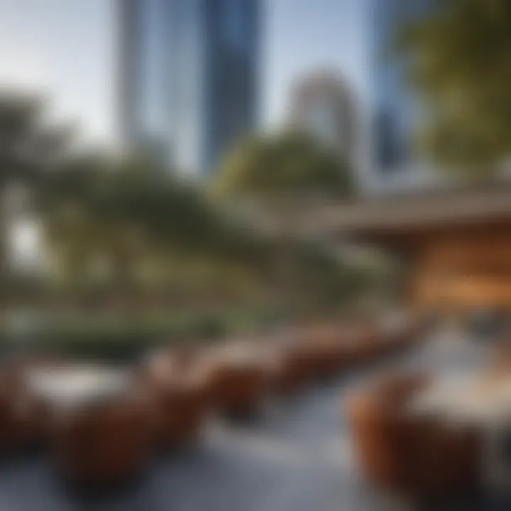 Luxurious amenities available at DIFC Central Park including dining and leisure options.