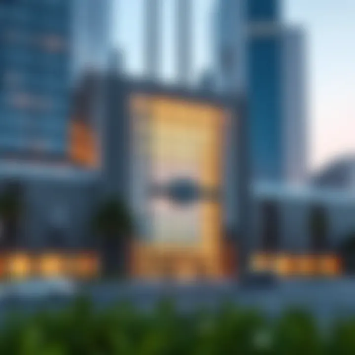 Modern Design of the DIFC Gate Building Architectural view of the DIFC Gate Building showcasing its modern design